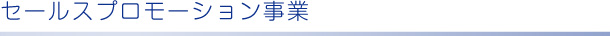 セールスプロモーション事業